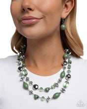 Load image into Gallery viewer, Eye-Catching Earnings - Green - Paparazzi Accessories
