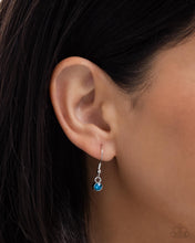 Load image into Gallery viewer, Fancy Feather - Blue - Paparazi Accessories