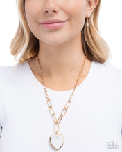 Load image into Gallery viewer, HAUTE Heart - White - Paparazzi Accessories