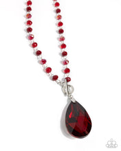 Load image into Gallery viewer, Teardrop Tale - Red - Paparazzi Accessories