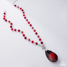 Load image into Gallery viewer, Teardrop Tale - Red - Paparazzi Accessories