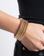 Calmly Coiled - Gold - Paparazzi Accessories