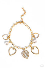 Load image into Gallery viewer, Glow Your Heart - Gold - Paparazzi Accessories