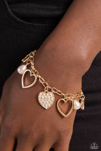 Load image into Gallery viewer, Glow Your Heart - Gold - Paparazzi Accessories
