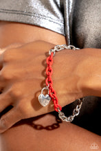 Load image into Gallery viewer, Locked Down - Locked and Loved - Red - Paparazzi Accessories