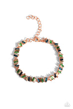 Load image into Gallery viewer, Easygoing Emeralds - Emerald Ensemble - Effortless Emeralds - Copper - Paparazzi Accessories