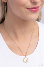 Load image into Gallery viewer, Emblematic Elegance - Gold - G - Paparazzi Accessories