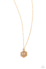 Load image into Gallery viewer, Emblematic Elegance - Gold - W - Paparazzi Accessories