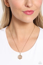 Load image into Gallery viewer, Emblematic Elegance - Gold - W - Paparazzi Accessories