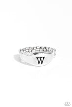 Load image into Gallery viewer, Monogram Memento - Silver - W - Paparazzi Accessories