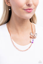 Load image into Gallery viewer, Fluttering Finesse - Rose Gold - Paparazzi Accessories