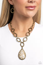 Load image into Gallery viewer, Tangible Tranquility - Brass - Paparazzi Accessories