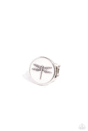 Debonair Dragonfly - White - Paparazzi Accessories