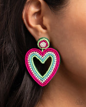 Load image into Gallery viewer, Headfirst Heart - Green - Paparazzi Accessories