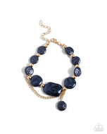 5th Avenue Finesse - Blue -Paparazzi Accessories