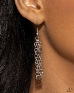 Sparkling Seahorse - Silver - Paparazzi Accessories
