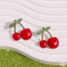 Load image into Gallery viewer, Charming Cherries - Red - Paparazzi Accessories