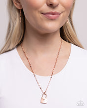 Load image into Gallery viewer, Locked Lesson - Copper - Paparazzi Accessories