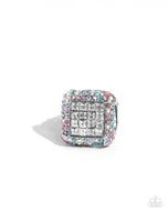 Medium SQUARE - Multi - Paparazzi Accessories
