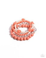 Rosy Retrospection - Orange - Paparazzi Accessories