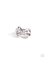 BOW Caution to the Wind - Purple - Paparazzi Accessories