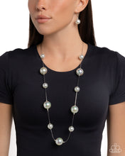Load image into Gallery viewer, Park Avenue Pearls - Silver -Paparazzi Accessories