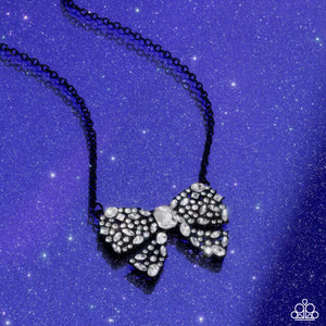 Bewitching Bow - Black - Paparazzi Accessories
