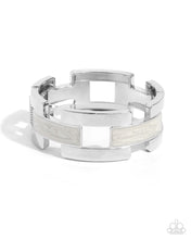 Load image into Gallery viewer, Modern Merger - White - Paparazzi Accessories