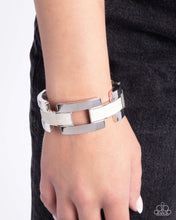 Load image into Gallery viewer, Modern Merger - White - Paparazzi Accessories