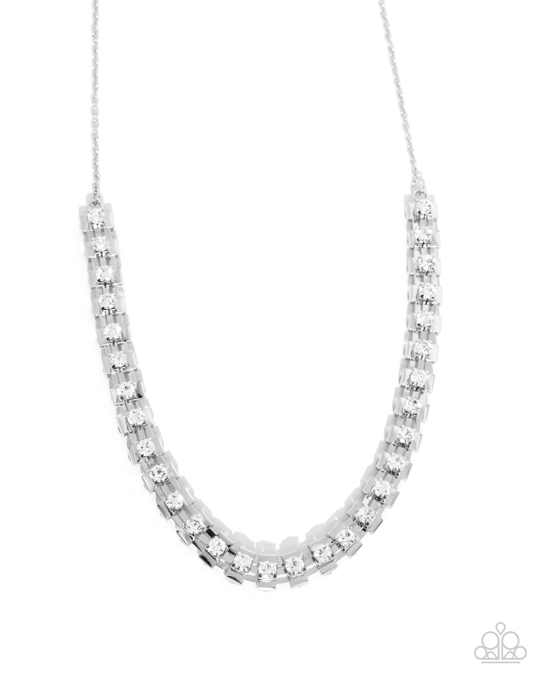 Linked Lady - White - Paparazzi Accessories