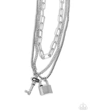 Load image into Gallery viewer, LOCKS of Luck - Black - Paparazzi Accessories