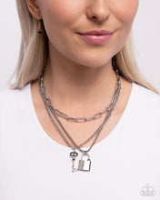 Load image into Gallery viewer, LOCKS of Luck - Black - Paparazzi Accessories