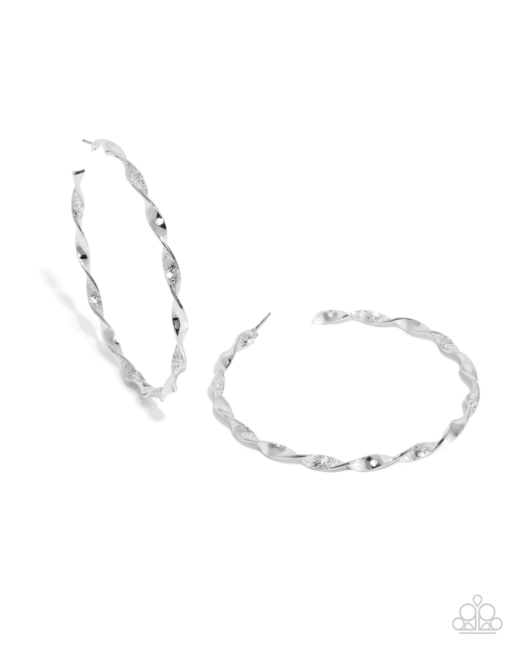 Steady Spirals - Silver - Paparazzi Accessories