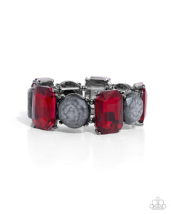Cloudy Conversation - Red - Paparazzi Accessories