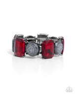 Cloudy Conversation - Red - Paparazzi Accessories
