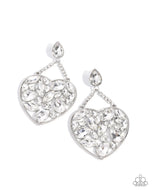 Glittery Gait - White - Paparazzi Accessories
