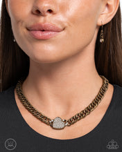 Load image into Gallery viewer, Endearing Edge - Brass - Paparazzi Accessories