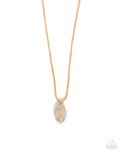 Load image into Gallery viewer, End Zone Elegance - Gold - Paparazzi Accessories