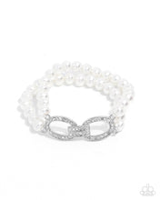 Load image into Gallery viewer, Fancy-Free Fanfare - White - Paparazzi Accessories
