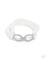 Fancy-Free Fanfare - White - Paparazzi Accessories
