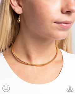 Captivating Choker - Gold - Paparazzi Accessories