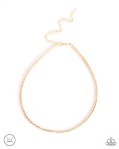 Captivating Choker - Gold - Paparazzi Accessories
