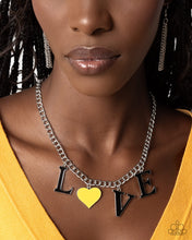 Load image into Gallery viewer, Lovely Lineup - Yellow - Paparazzi Accessories