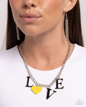 Load image into Gallery viewer, Lovely Lineup - Yellow - Paparazzi Accessories