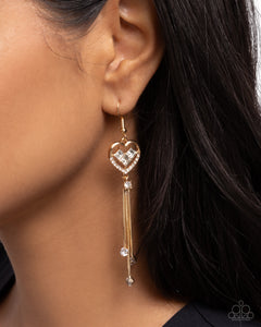 Cascading Character - Gold - Paparazzi Accessories