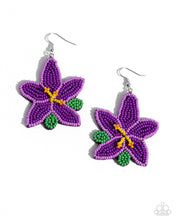 Load image into Gallery viewer, Seed Bead Symmetry - Purple - Paparazzi Accessories