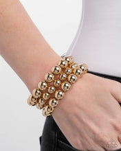 Load image into Gallery viewer, Refreshing Raindrops - Gold - Paparazzi Accessories