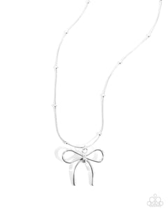 Complete Look - Coquette Chic - Coquette Candidate - Silver - Paparazzi Accessories