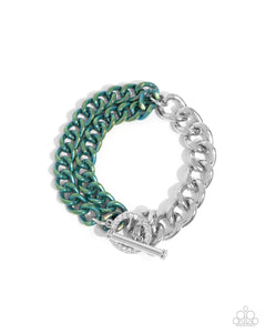 Complete Look - Iridescent Icon - Tourist Twists - Green - Paparazzi Accessories