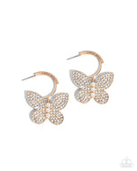 Butterfly Boundary - Gold - Paparazzi Accessories